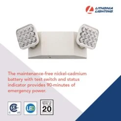 Lithonia Lighting Switch Hardwired LED Off White Emergency Light -Westing Halo Shop 03b88185 d4df 4bb0 99db 9b1fc0e63874