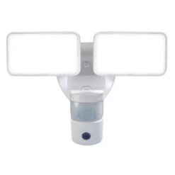 Heath Zenith Motion-Sensing Hardwired LED White Security Light With Video Camera -Westing Halo Shop 09373602 40d5 426f bb6e 338f3357e029
