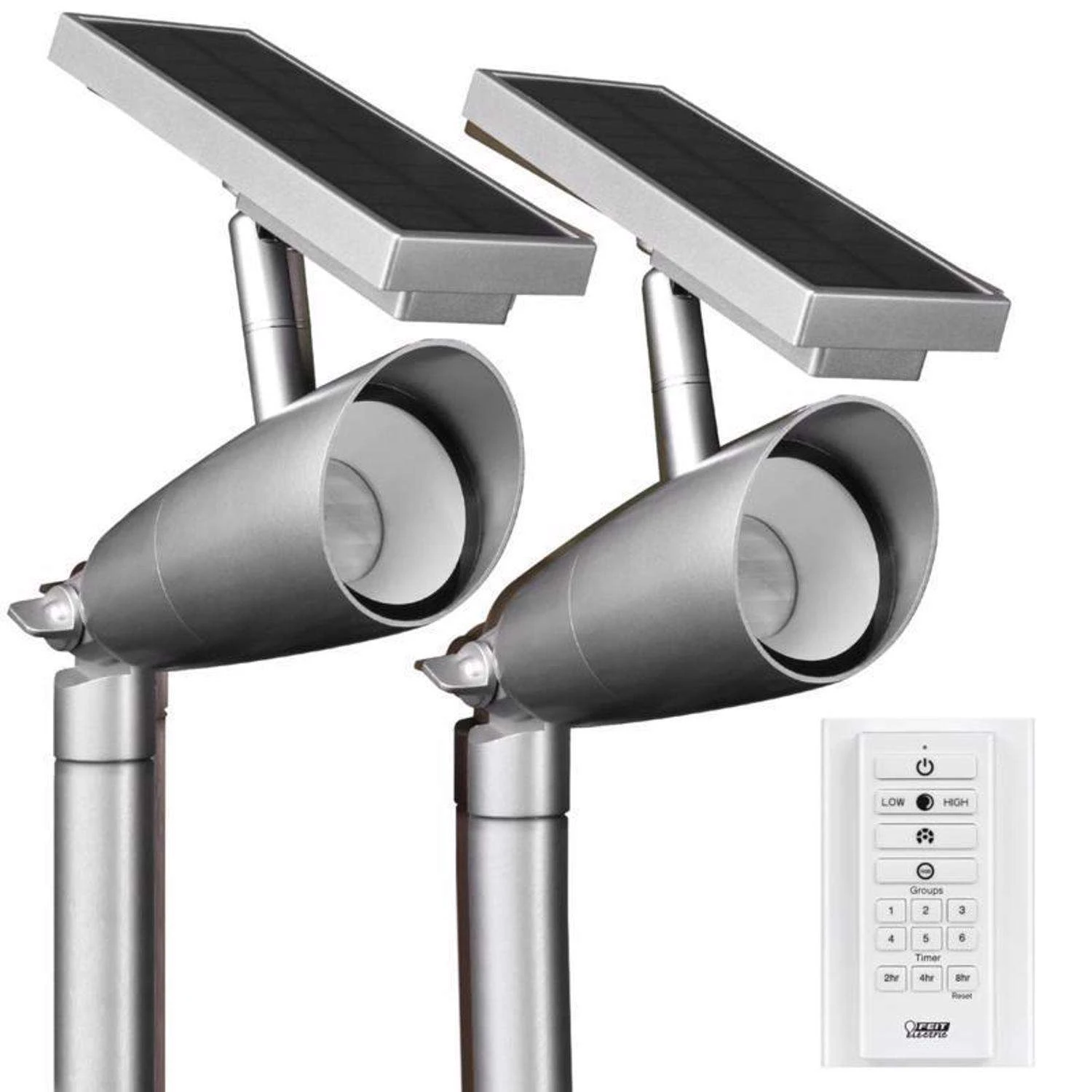 Feit Smart Home Dusk To Dawn Solar Powered LED Nickel Smart-Enabled Spotlight 3 Feit Smart Home Dusk To Dawn Solar Powered LED Nickel Smart-Enabled Spotlight - Image 2