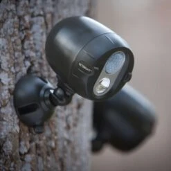 Mr. Beams NetBright Motion-Sensing Battery Powered LED Dark Brown Spotlight -Westing Halo Shop 0c62df55 e403 436a 8d27 dfea7c2fc4bc