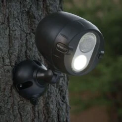 Mr. Beams NetBright Motion-Sensing Battery Powered LED Dark Brown Spotlight -Westing Halo Shop 1496876f cc7b 488f 8174 2c492ff7a264
