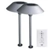 Feit OneSync Brushed Nickel Solar Powered 40 W LED Pathway Light 2 Pk -Westing Halo Shop 1f26d035 0382 415c ae06 6e7d51317a8e