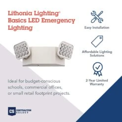 Lithonia Lighting Switch Hardwired LED Off White Emergency Light -Westing Halo Shop 2033faf2 27f4 4df5 97ce 887f96a674ea