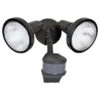 All-Pro Precision Plus Doppler Radar Motion-Sensing 270 Deg Incandescent Bronze Outdoor Floodlight H