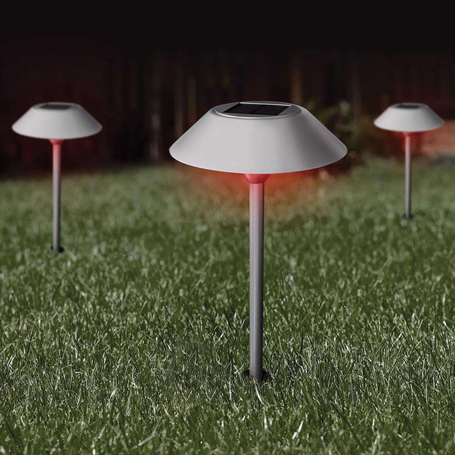 Feit OneSync Brushed Nickel Solar Powered 40 W LED Pathway Light 1 Pk 7 Feit OneSync Brushed Nickel Solar Powered 40 W LED Pathway Light 1 Pk - Image 5