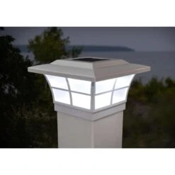 Classy Caps White Solar Powered 0.45 W LED Post Cap Light 2 Pk -Westing Halo Shop 48c9b58e ae7c 4bc0 b0bb 30117f26d388