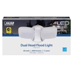 Feit LED Dusk To Dawn Hardwired LED White Security Floodlight