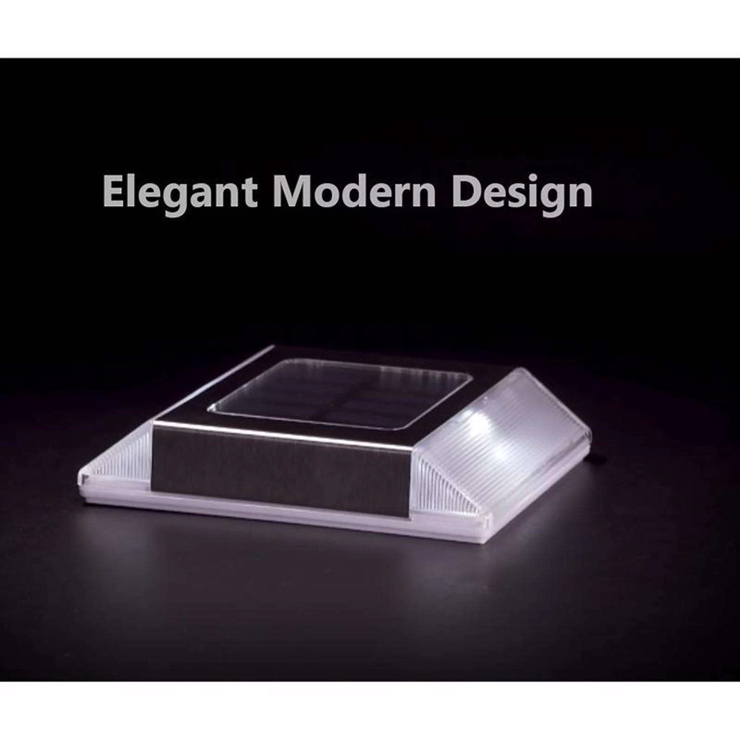 Classy Caps Silver Solar Powered LED Pathway Light 2 Pk 5 Classy Caps Silver Solar Powered LED Pathway Light 2 Pk - Image 3