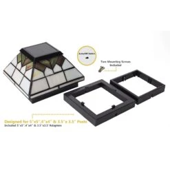 Classy Caps Wellington Multicolored Solar Powered 0.28 W LED Post Cap Light 2 Pk -Westing Halo Shop 6d073ee7 0515 4bc2 a863 5abc37e57223