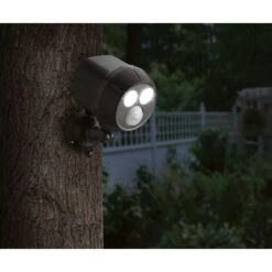 Mr. Beams Motion-Sensing Battery Powered LED Dark Brown Spotlight -Westing Halo Shop 701b426c 26ac 4587 b912 2fec11bc3797