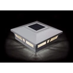 Classy Caps White Solar Powered 1 W LED Post Cap Light 2 Pk -Westing Halo Shop 707d50c0 cd53 4719 8b78 fffbecbbc682
