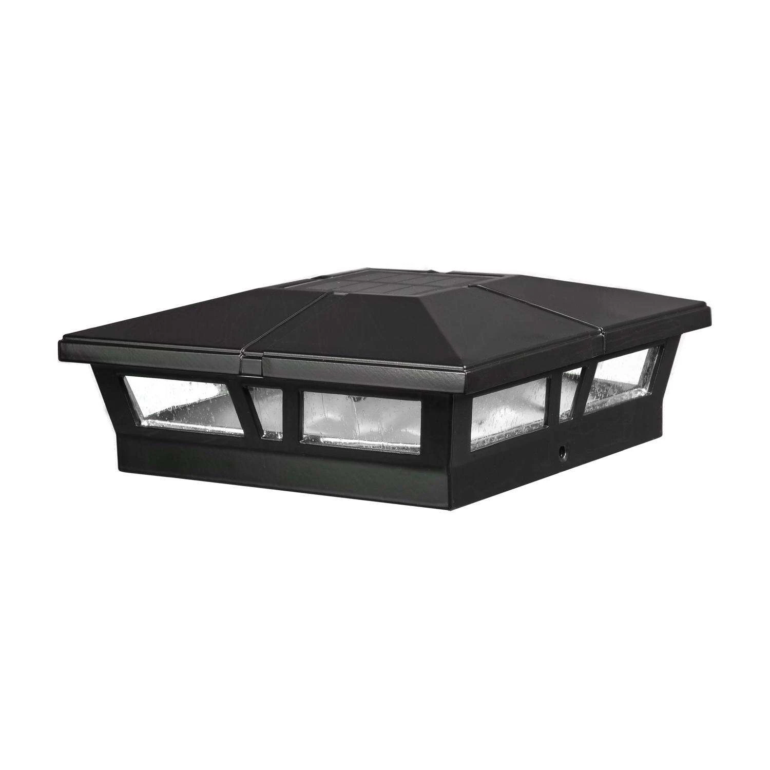 Classy Caps Black Solar Powered 1 W LED Post Cap Light 2 Pk 3 Classy Caps Black Solar Powered 1 W LED Post Cap Light 2 Pk