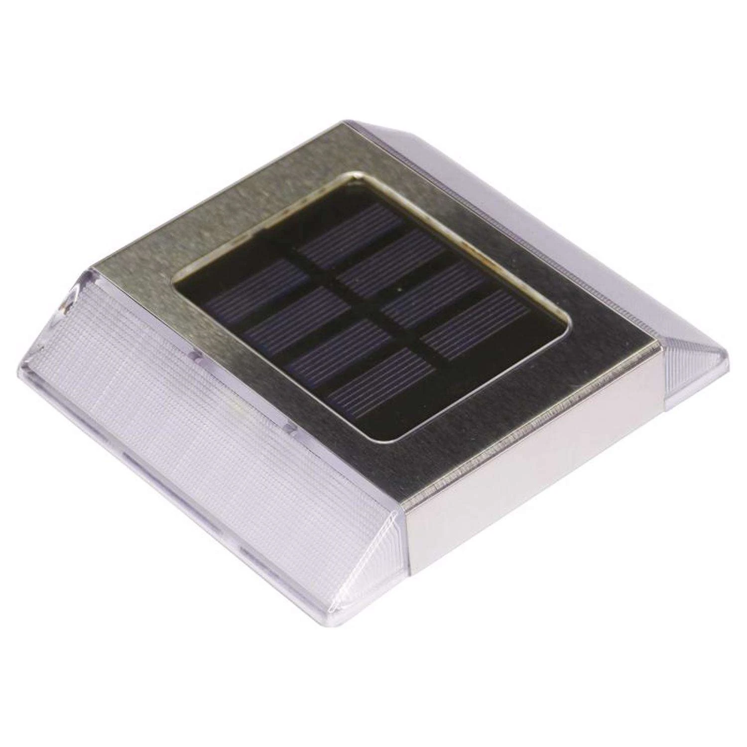 Classy Caps Silver Solar Powered LED Pathway Light 2 Pk 3 Classy Caps Silver Solar Powered LED Pathway Light 2 Pk