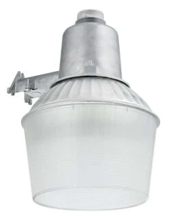 Lithonia Lighting Dusk To Dawn Hardwired Metal Halide Silver Area Light