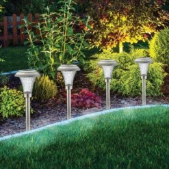 Living Accents Silver Solar Powered LED Pathway Light 4 Pk -Westing Halo Shop 8441632e bf51 4238 9b7e f14472cf5c97