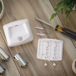 Mr. Beams Motion-Sensing Battery Powered LED White Stair Light -Westing Halo Shop 899d3bc1 70c4 4302 9279 40088625cc14