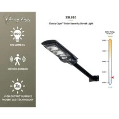 Classy Caps Motion-Sensing Solar Powered LED Black Security Light -Westing Halo Shop 8d5160c1 065d 4d09 b9bf d56db6e85d74