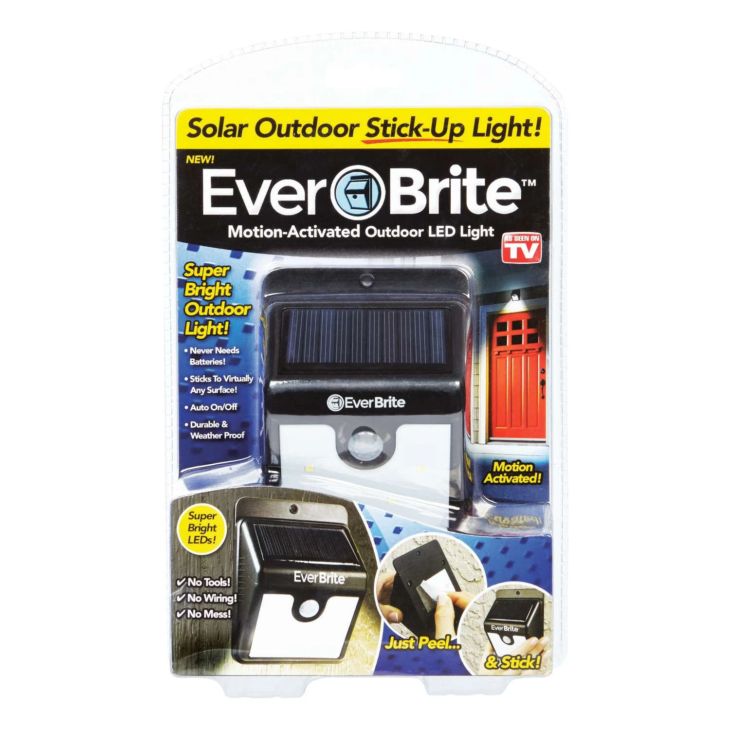 Ever Brite As Seen On TV Motion-Sensing Solar Powered LED Black Security Light 4 Ever Brite As Seen On TV Motion-Sensing Solar Powered LED Black Security Light - Image 2