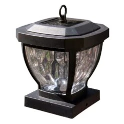 Classy Caps Bronze Solar Powered 1 W LED Post Cap Light 2 Pk