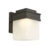 Design House Bayfield Oil Rubbed Bronze Black / White LED Outdoor Wall Fixture -Westing Halo Shop c42ea5d4 b8e2 4d54 86a0 0fe16a2c6304