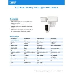 Feit Smart Home Motion-Sensing Hardwired LED White Smart-Enabled Smart Security Floodlight -Westing Halo Shop cd32a3f2 a1ce 4d03 a00c ee807bd9d3da