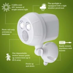 Mr. Beams Motion-Sensing Battery Powered LED White Spotlight -Westing Halo Shop d5bb522b d22c 4ba4 ad2f 94ebfc1046c7