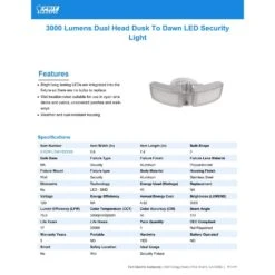 Feit LED Dusk To Dawn Hardwired LED Silver Security Floodlight 9 Feit LED Dusk To Dawn Hardwired LED Silver Security Floodlight -Westing Halo Shop d90d287d f799 40ac b7c0 1162e7541d8f