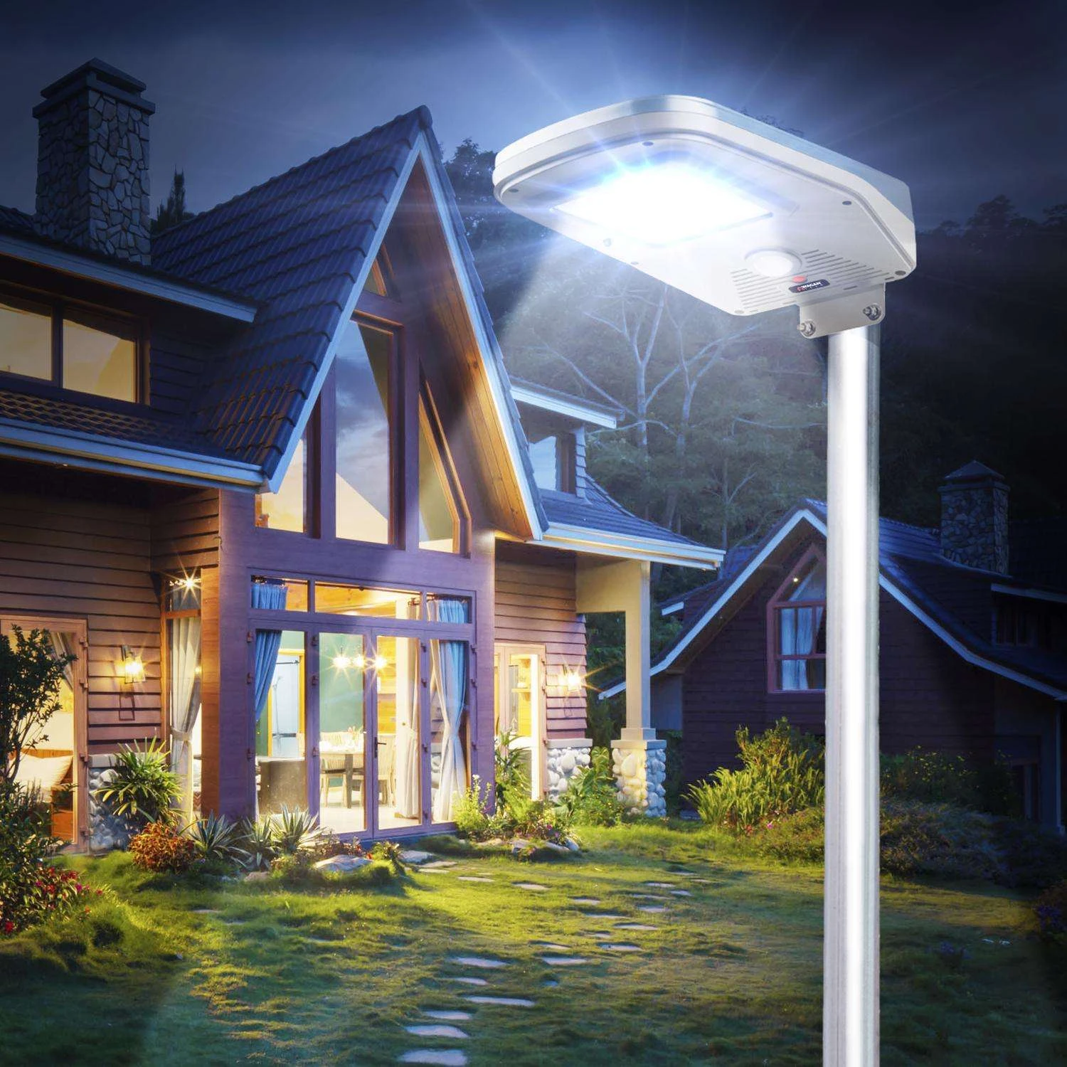 Wagan Tech Motion-Sensing Solar Powered LED Blue/Gray Security Light 6 Wagan Tech Motion-Sensing Solar Powered LED Blue/Gray Security Light - Image 5