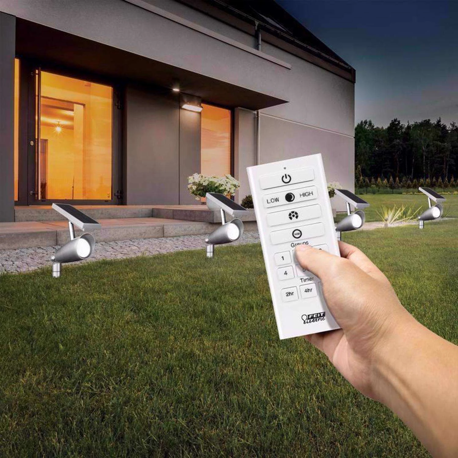 Feit Smart Home Dusk To Dawn Solar Powered LED Nickel Smart-Enabled Spotlight 6 Feit Smart Home Dusk To Dawn Solar Powered LED Nickel Smart-Enabled Spotlight - Image 5